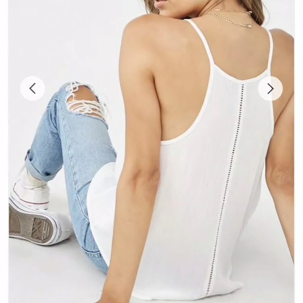 Forever 21 Flowy Ladder-trim Cami